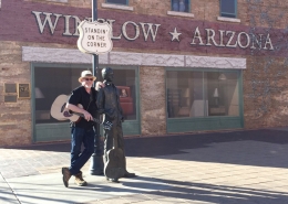 Don Ablett Voyage Air Standing On A Corner In Winslow Arizona