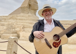 Don Ablett With His Voyage Air At The Sphinx In Giza