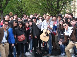 Jake Sarah Busking GroupShot 2