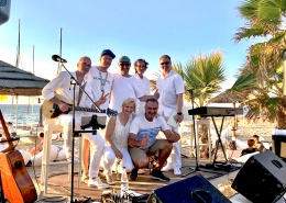 Markus Frieauff With Band And His BelAir In The Mediterranean