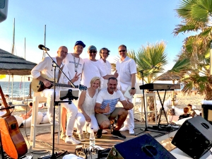 Markus Frieauff With Band And His BelAir In The Mediterranean