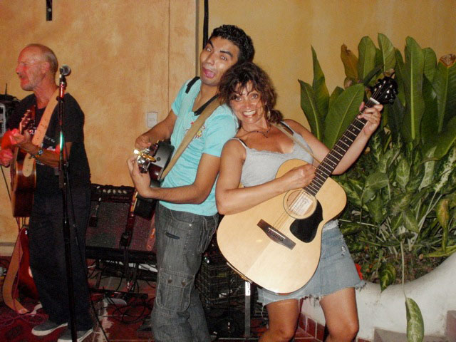 My Crazy Friend Jonnie At A Gig In La Manzanilla