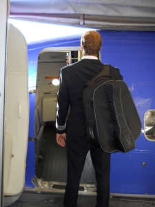 Voyage Air on an airplane