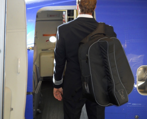 Voyage Air on an airplane