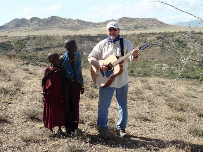 Nicholas Toth With Villagers