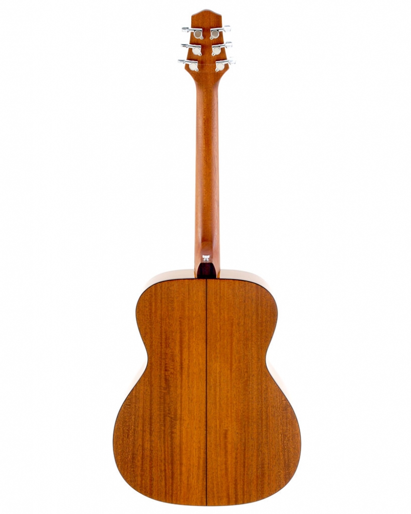 Full-size travel guitar folds in half fits and in the included backpack