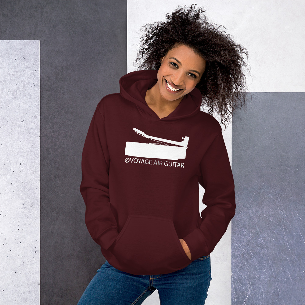 Hoodie (dark w/white) - Image 4